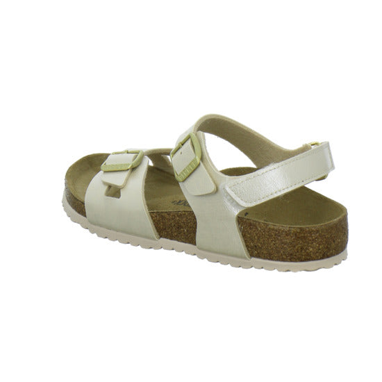 Birkenstock Rio Sandalen Beige - 360° Ansicht