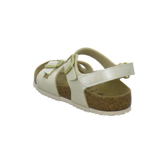 Birkenstock Rio Sandalen Beige - 360° Ansicht