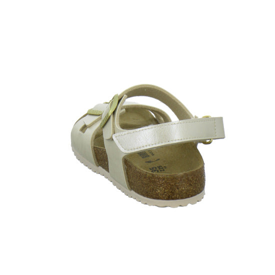Birkenstock Rio Sandalen Beige - 360° Ansicht