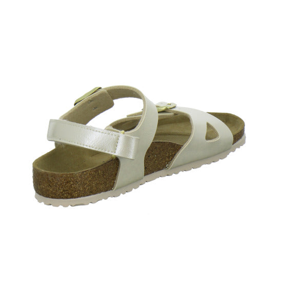 Birkenstock Rio Sandalen Beige - 360° Ansicht