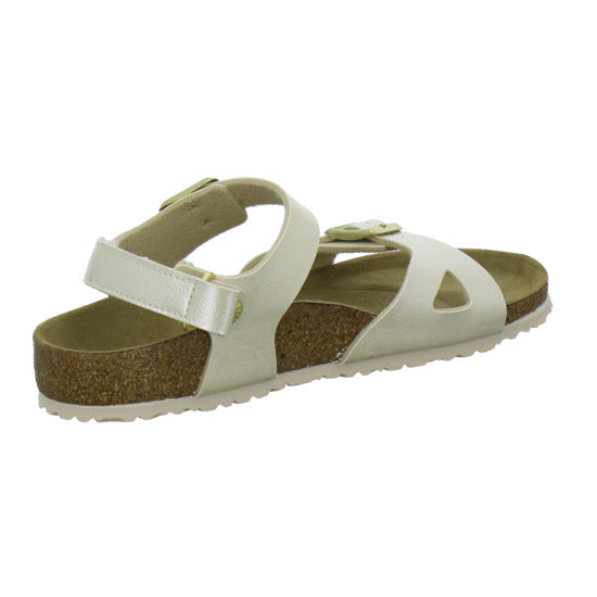 Birkenstock Rio Sandalen Beige - 360° Ansicht