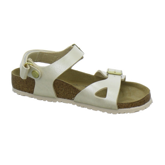 Birkenstock Rio Sandalen Beige - 360° Ansicht