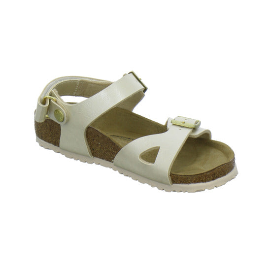 Birkenstock Rio Sandalen Beige - 360° Ansicht