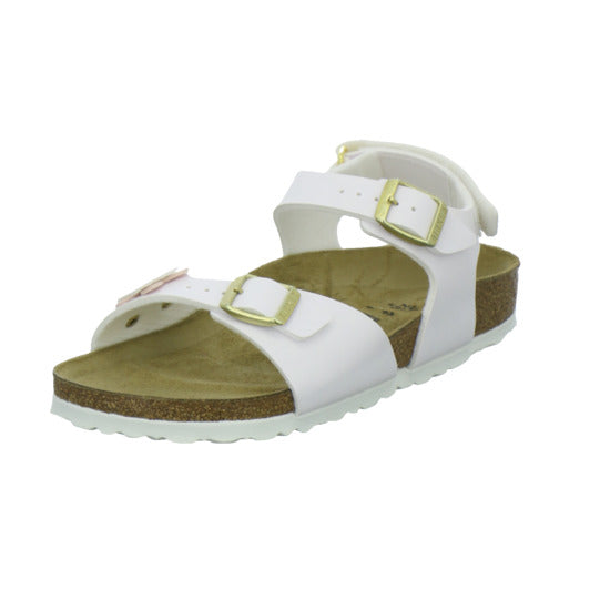 Birkenstock Sandalen Mädchen Rio Plain Flowers Weiß
