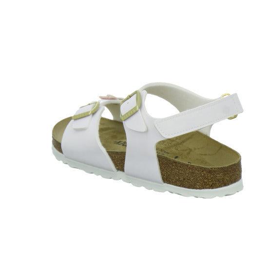 Birkenstock Sandalen Mädchen Rio Plain Flowers Weiß