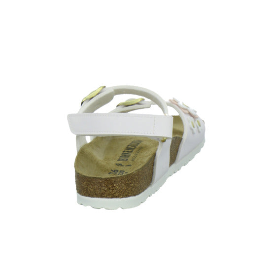 Birkenstock Sandalen Mädchen Rio Plain Flowers Weiß