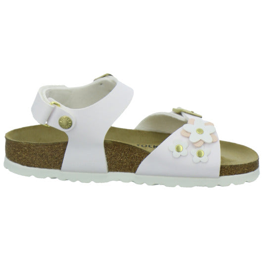 Birkenstock Sandalen Mädchen Rio Plain Flowers Weiß