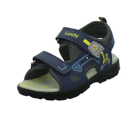 Lurchi Kodo Sandalen Blau-kombi - 360° Ansicht