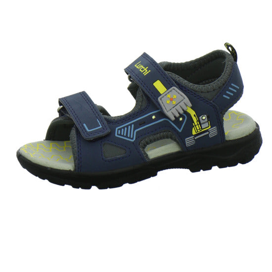 Lurchi Kodo Sandalen Blau-kombi - 360° Ansicht