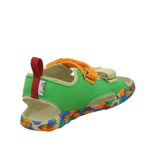 Affenzahn Vegan Airy Sandalen oliv - 360° Ansicht