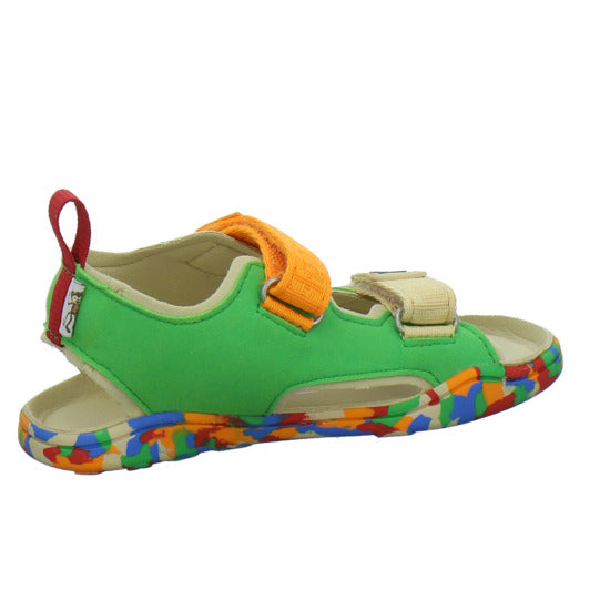 Affenzahn Vegan Airy Sandalen oliv - 360° Ansicht