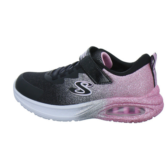 Skechers Halbschuhe Mädchen Microspec Glitz Schwarz-kombi