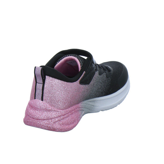 Skechers Halbschuhe Mädchen Microspec Glitz Schwarz-kombi