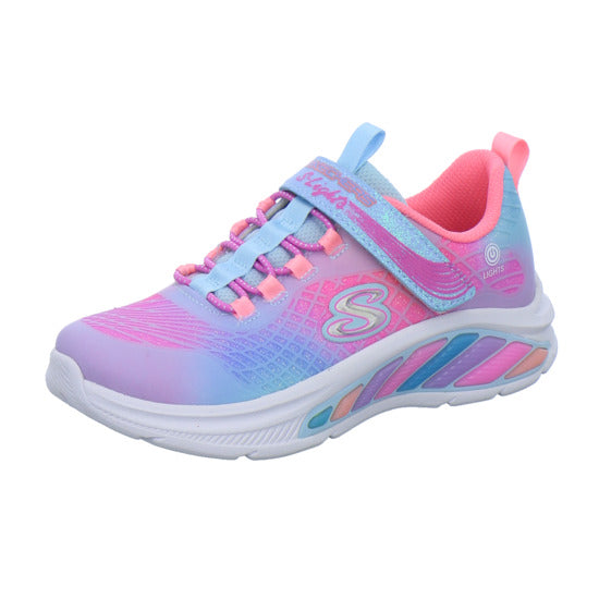 Skechers Halbschuhe Mädchen S-LIGHTS RAIMBOW CRUISERS Hellblau