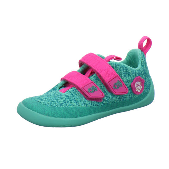 Affenzahn Knit Happy Halbschuhe türkis - 360° Ansicht