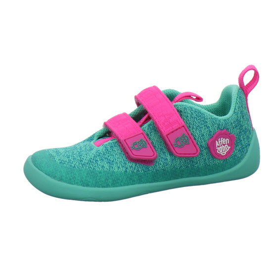 Affenzahn Knit Happy Halbschuhe türkis - 360° Ansicht