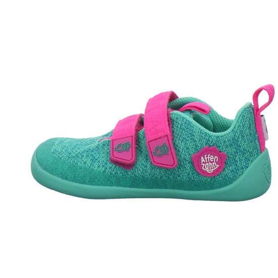 Affenzahn Knit Happy Halbschuhe türkis - 360° Ansicht