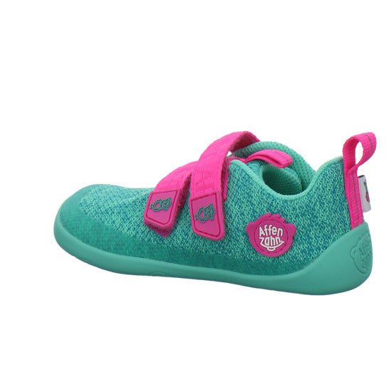 Affenzahn Knit Happy Halbschuhe türkis - 360° Ansicht