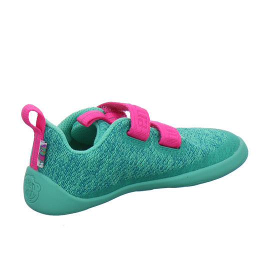 Affenzahn Knit Happy Halbschuhe türkis - 360° Ansicht