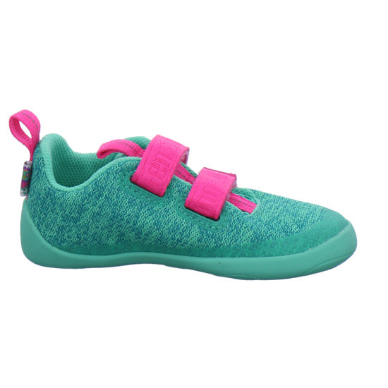Affenzahn Knit Happy Halbschuhe türkis - 360° Ansicht