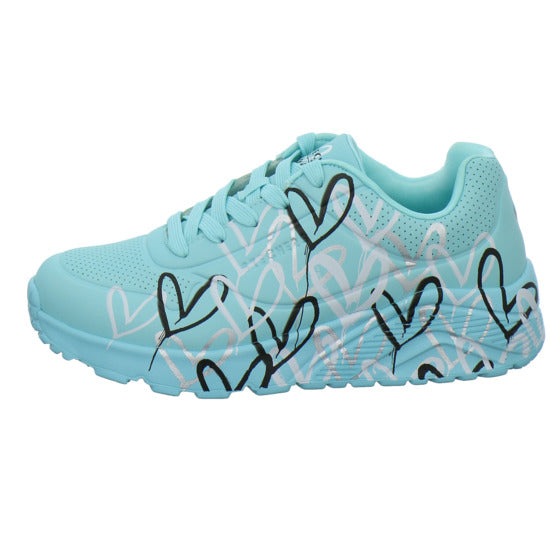 Skechers UNO GOLDCROWN KIDS Halbschuhe türkis - 360° Ansicht