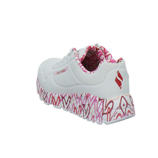 Skechers UNO GOLDCROWN KIDS Halbschuhe Weiß-kombi - 360° Ansicht