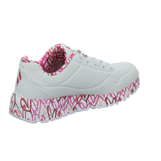 Skechers UNO GOLDCROWN KIDS Halbschuhe Weiß-kombi - 360° Ansicht