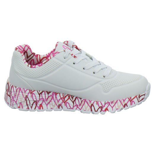 Skechers UNO GOLDCROWN KIDS Halbschuhe Weiß-kombi - 360° Ansicht