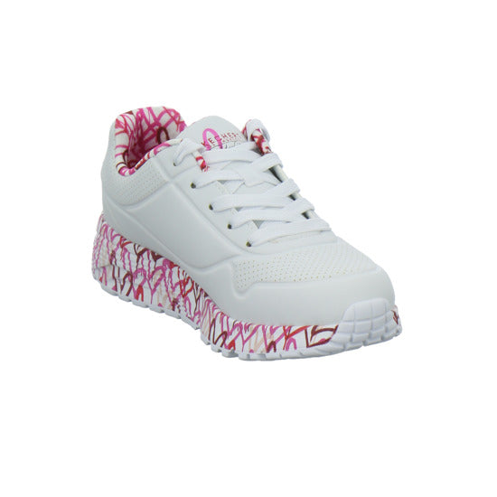 Skechers UNO GOLDCROWN KIDS Halbschuhe Weiß-kombi - 360° Ansicht