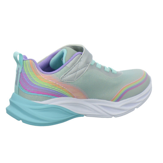 Skechers Halbschuhe Mädchen COSMIC GLOW RAINBOW BEAM Weiß-kombi