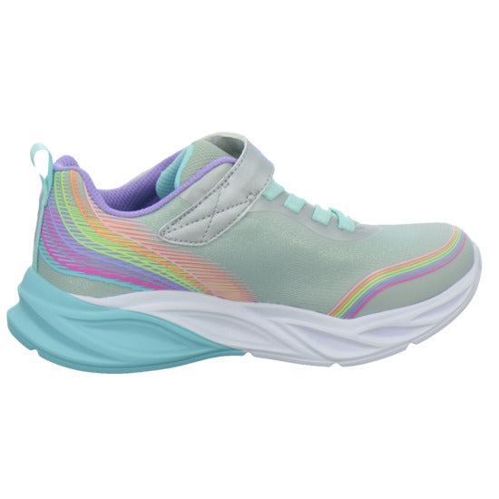 Skechers Halbschuhe Mädchen COSMIC GLOW RAINBOW BEAM Weiß-kombi