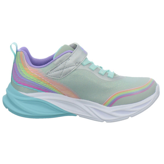 Skechers Halbschuhe Mädchen COSMIC GLOW RAINBOW BEAM Weiß-kombi