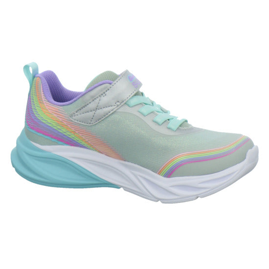 Skechers Halbschuhe Mädchen COSMIC GLOW RAINBOW BEAM Weiß-kombi