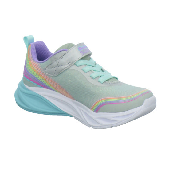 Skechers Halbschuhe Mädchen COSMIC GLOW RAINBOW BEAM Weiß-kombi