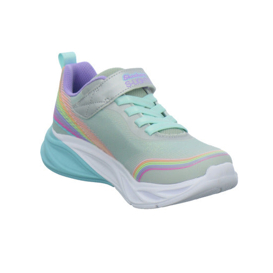Skechers Halbschuhe Mädchen COSMIC GLOW RAINBOW BEAM Weiß-kombi