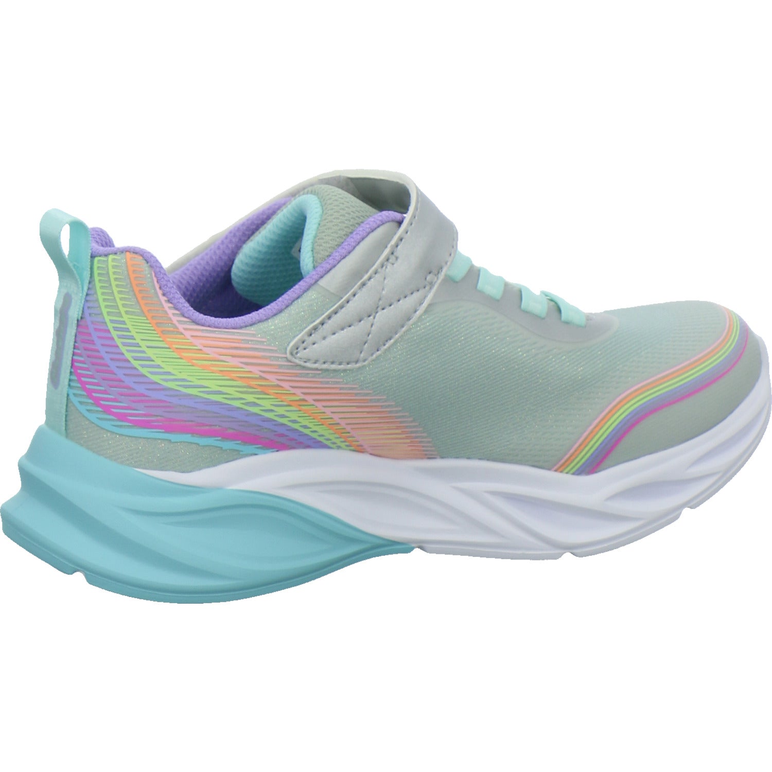 Skechers Halbschuhe Mädchen COSMIC GLOW RAINBOW BEAM Weiß-kombi
