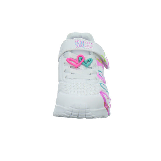 Skechers Halbschuhe Mädchen UNO LITE Weiß-kombi