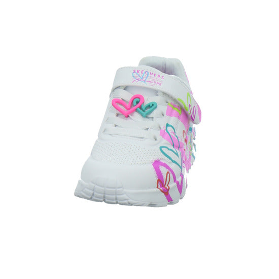 Skechers Halbschuhe Mädchen UNO LITE Weiß-kombi