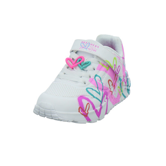 Skechers Halbschuhe Mädchen UNO LITE Weiß-kombi