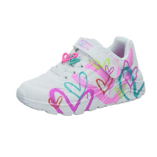 Skechers Halbschuhe Mädchen UNO LITE Weiß-kombi