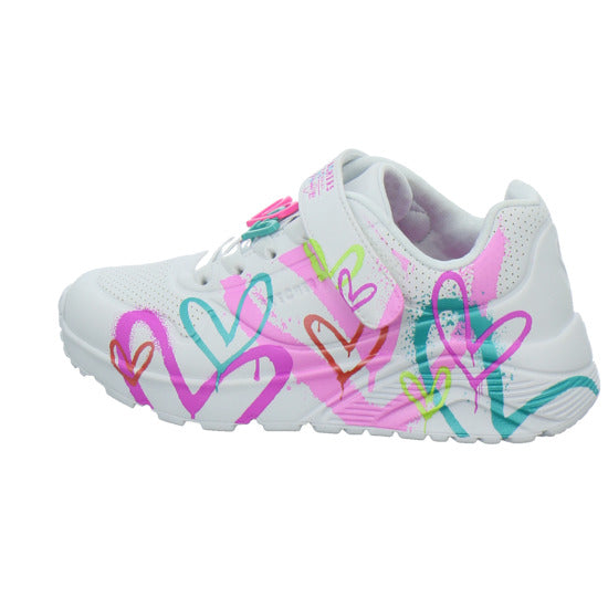 Skechers Halbschuhe Mädchen UNO LITE Weiß-kombi
