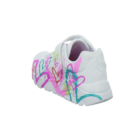 Skechers Halbschuhe Mädchen UNO LITE Weiß-kombi