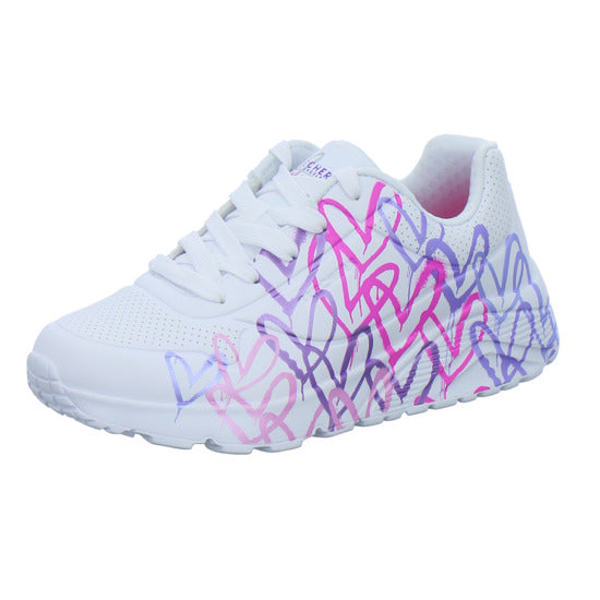 Skechers Halbschuhe Mädchen Uno Lite Weiß-kombi