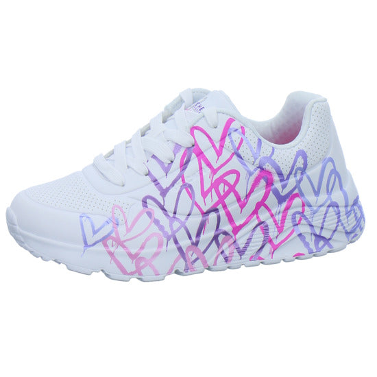 Skechers Halbschuhe Mädchen Uno Lite Weiß-kombi