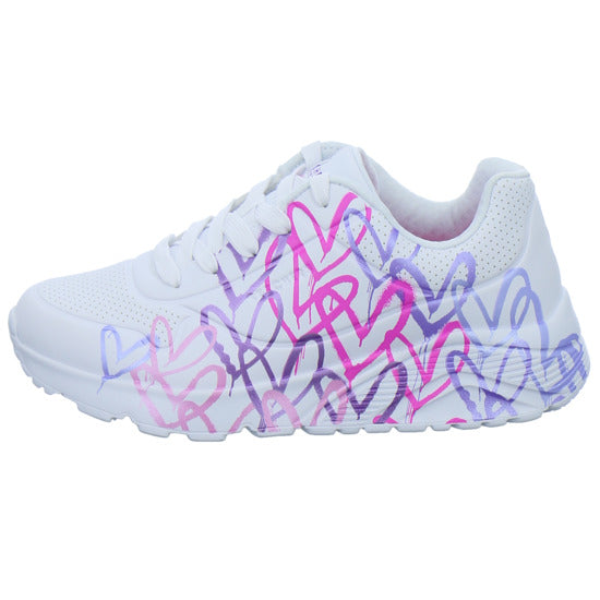 Skechers Halbschuhe Mädchen Uno Lite Weiß-kombi
