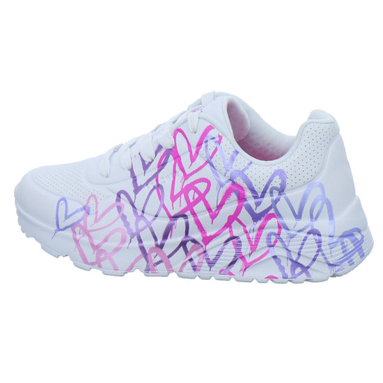Skechers Halbschuhe Mädchen Uno Lite Weiß-kombi