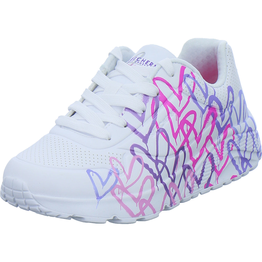 Skechers Halbschuhe Mädchen Uno Lite Weiß-kombi