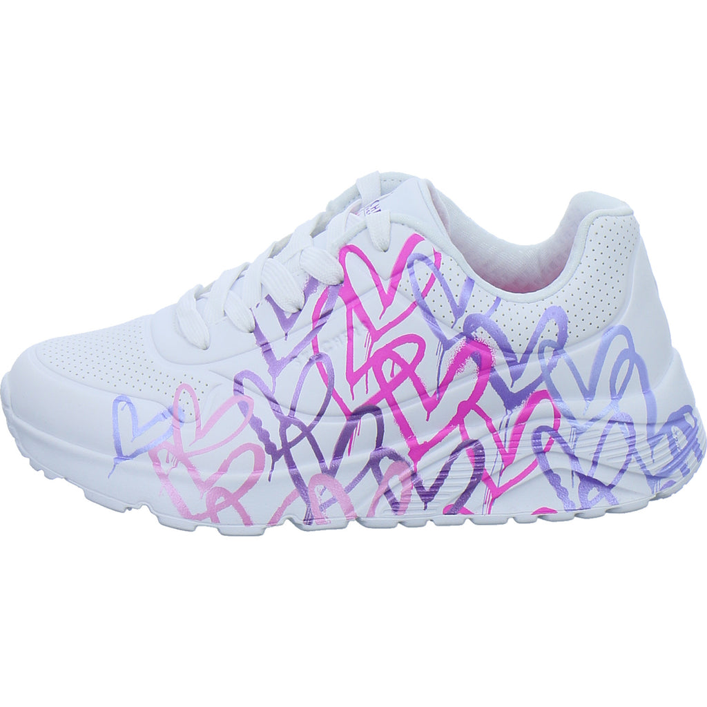Skechers Halbschuhe Mädchen Uno Lite Weiß-kombi