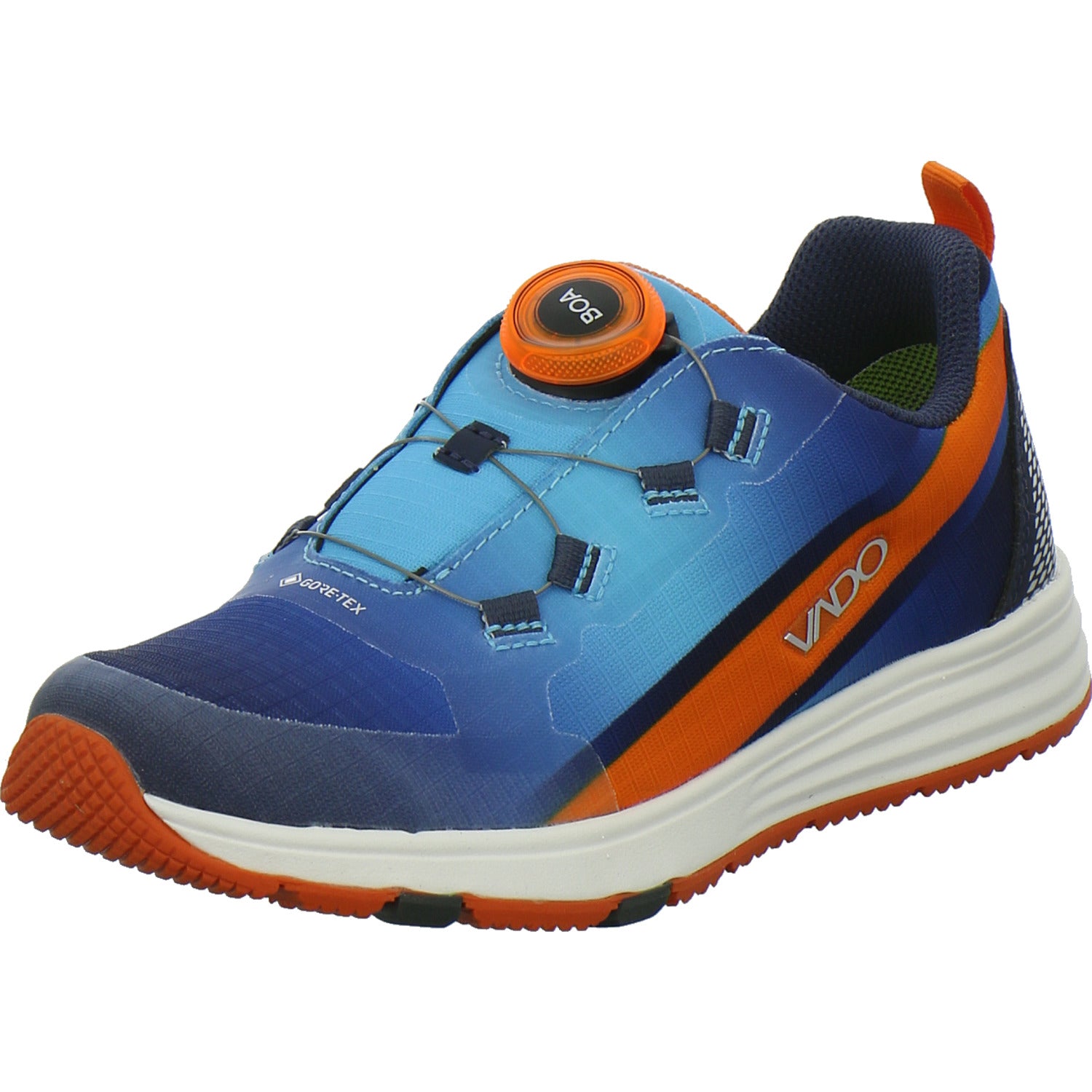 Vado Halbschuhe Jungen Sky Blau-kombi