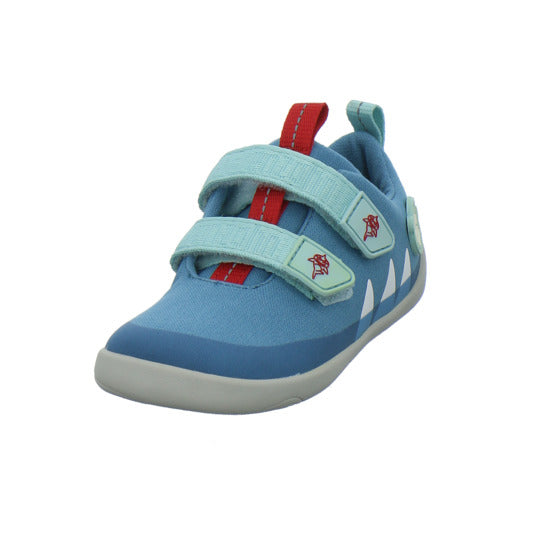 Affenzahn Baumwolle Lucky Halbschuhe Denim - 360° Ansicht